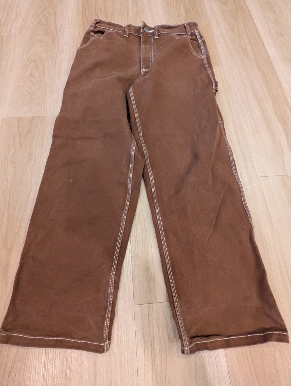 Nike Brown Loose Straight Leg Jeans Size 28
